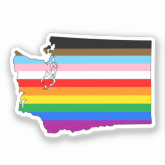 Pegatina Orgullo inclusivo de Washington