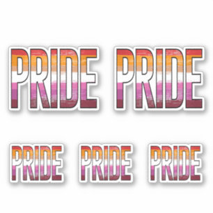 Pegatina Orgullo Lesbiano Palabra
