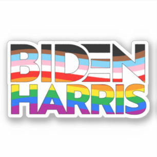 Pegatina Orgullo LGBTQ+ Biden Harris