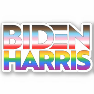 Pegatina Orgullo LGBTQ+ Biden Harris