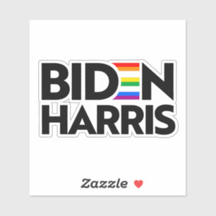 Pegatina Orgullo LGBTQ por Biden Harris