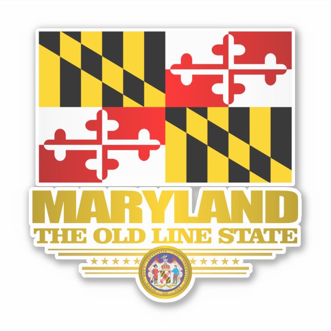 Pegatina Orgullo Maryland (Anverso)