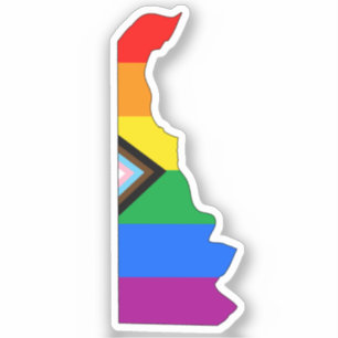 Pegatina Orgullo Progresista LGBTQ Orgullo del Estado de De