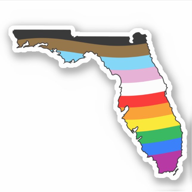 Pegatina Orgullo Progreso de Florida (Anverso)