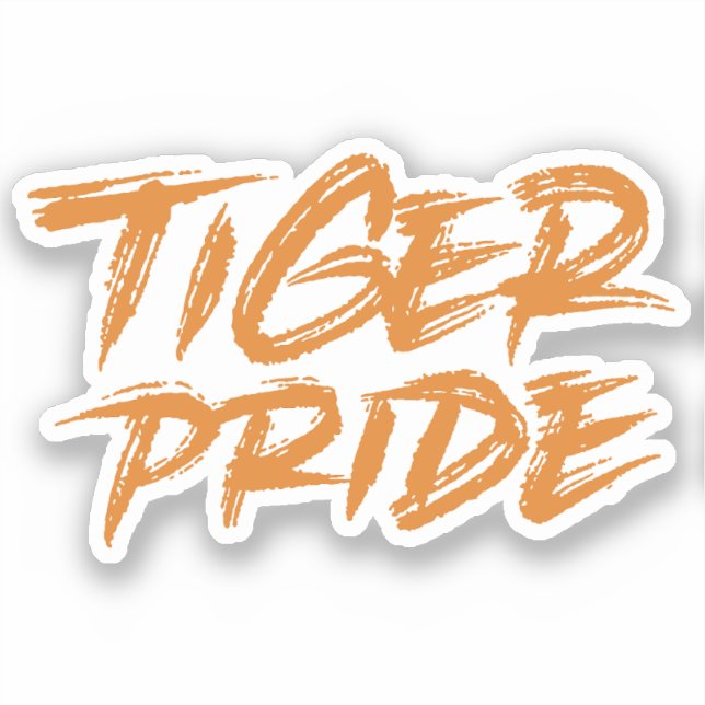 Pegatina Orgullo tigre (Anverso)