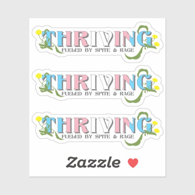 Pegatina Orgullo Trans (Hoja)