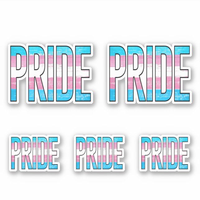 Pegatina Orgullo Trans (Anverso)