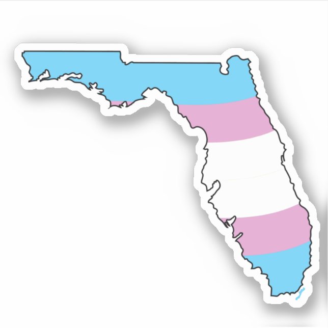 Pegatina Orgullo Trans de Florida (Anverso)