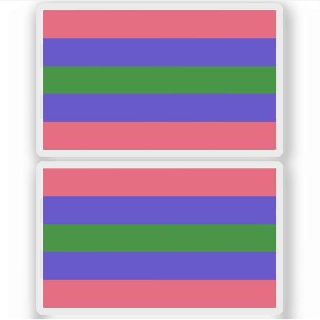Pegatina Orgullo Trigénero (Anverso)