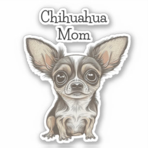 Pegatina Orgullosa Mamá de Chihuahua