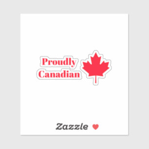 Pegatina Orgullosamente canadiense 