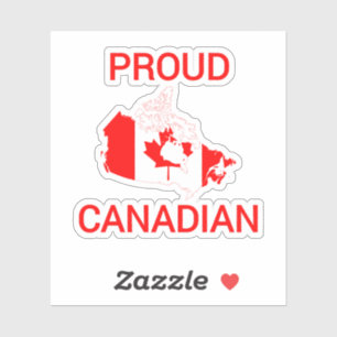 Pegatina Orgulloso canadiense - Canadá, canadá, canadiense,