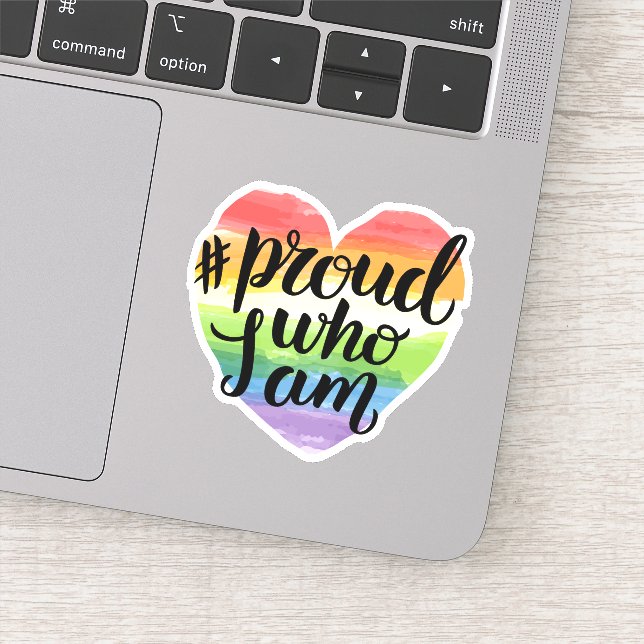 Pegatina Orgulloso De Quién Soy (Detalle)