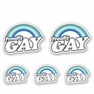 Pegatina Orgulloso Hombre Gay