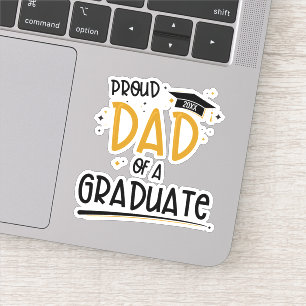 Pegatina Orgulloso padre de un graduado