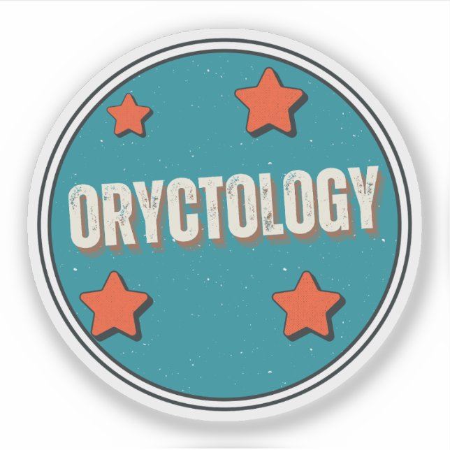 Pegatina Orictología (Anverso)