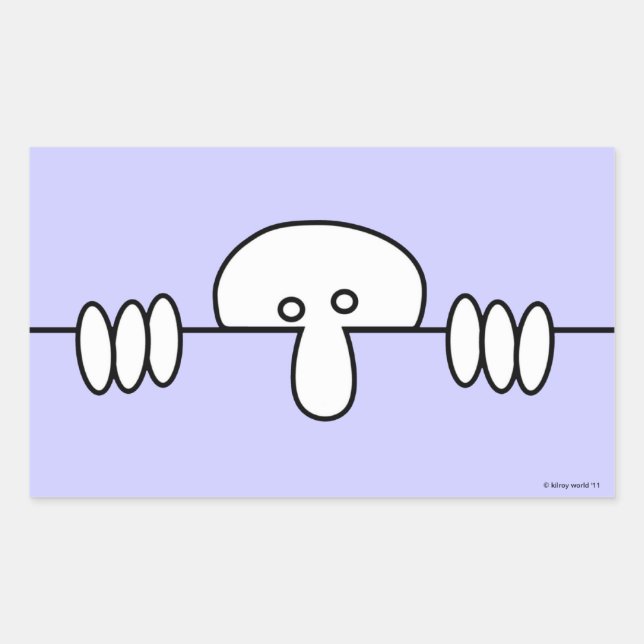 Pegatina original de Kilroy (Anverso)