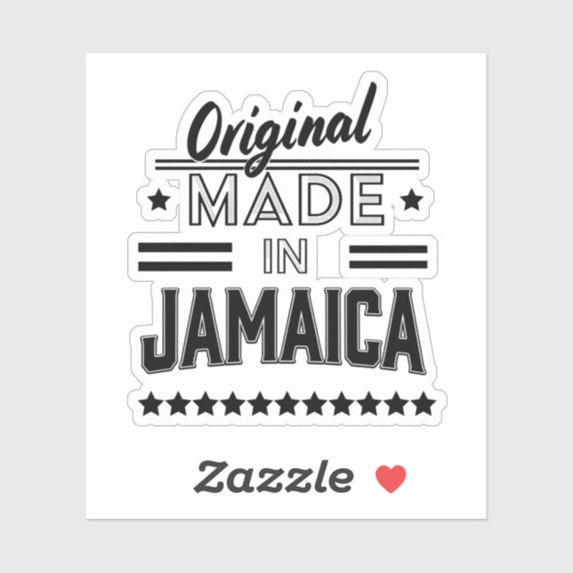 Pegatina Original hecho en Jamaica (Hoja)