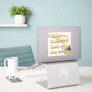 Pegatina Oro al final del arcoiris