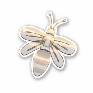 Pegatina Oro Bee