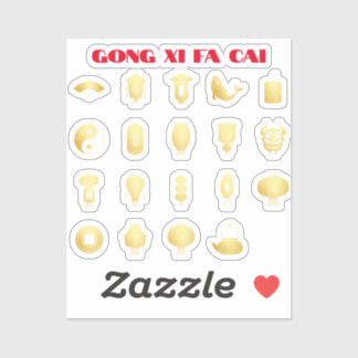 Pegatina Oro del Año Nuevo Lunar 5