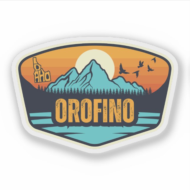 Pegatina Orofino, Idaho (Anverso)