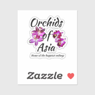 Pegatina Orquídeas de Asia