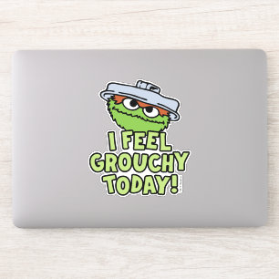 Pegatina Oscar el Grouch   Hoy Me Siento Grouchy.