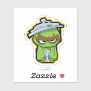 Pegatina Oscar el Grouch Zombie