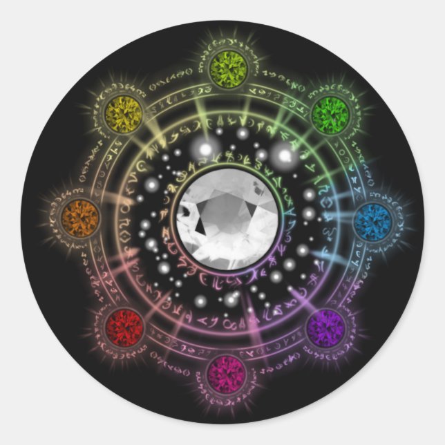 Pegatina oscuro de Spell Ring (Anverso)