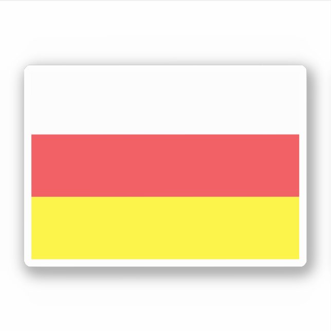 Pegatina Osetia del Sur - Alania (Anverso)