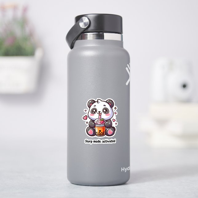 Pegatina Osito Panda Boba Tea (hidrofrasco)