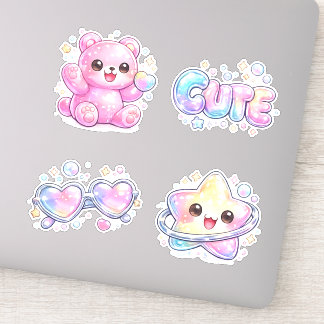 Pegatina Oso de gominola pastel & Kawaii Y2K