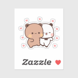 Pegatina Oso de Kawaii Chubby Mochi Panda