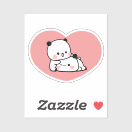 Pegatina Oso de Kawaii Chubby Mochi Panda
