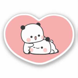 Pegatina Oso de Kawaii Chubby Mochi Panda
