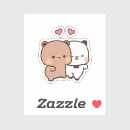 Pegatina Oso de Kawaii Chubby Mochi Panda