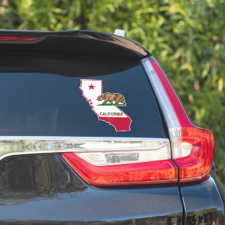 Pegatina Oso de la bandera del estado de California 
