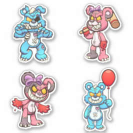 Pegatina Oso de miedo - Zombies