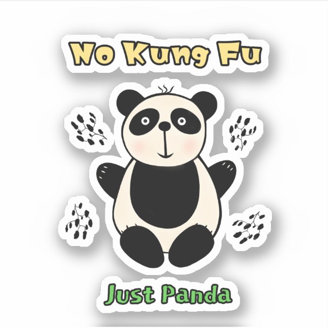 Pegatina Oso de panda (Anverso)