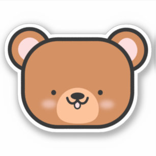 Pegatina Oso de peluche lindo