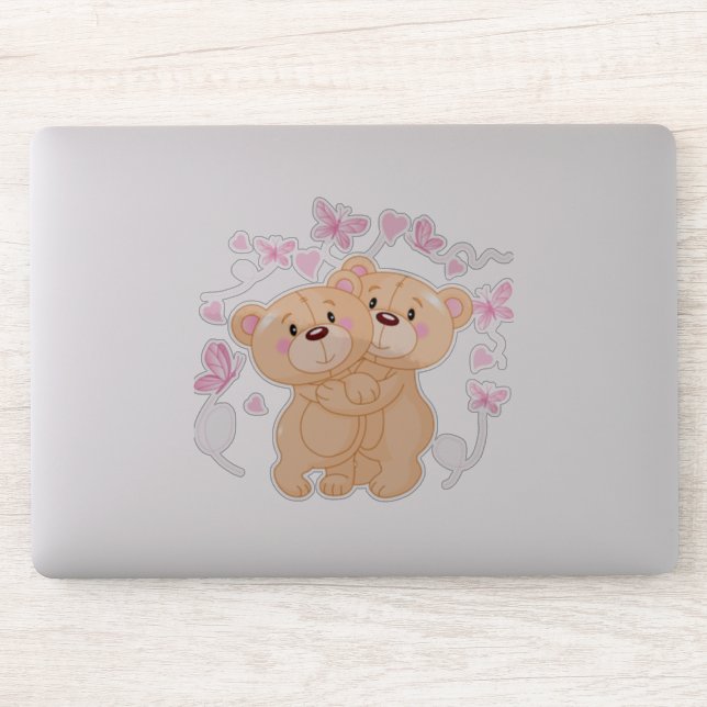 Pegatina Oso de Teddy (Ordenador)