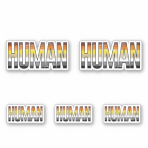 Pegatina Oso Humano