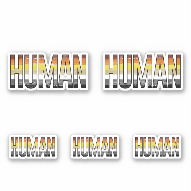 Pegatina Oso Humano (Anverso)