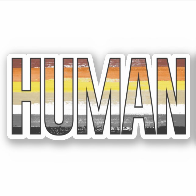 Pegatina Oso Humano (Anverso)