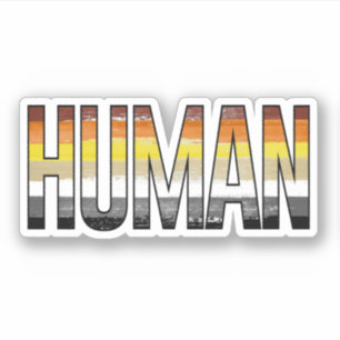 Pegatina Oso Humano
