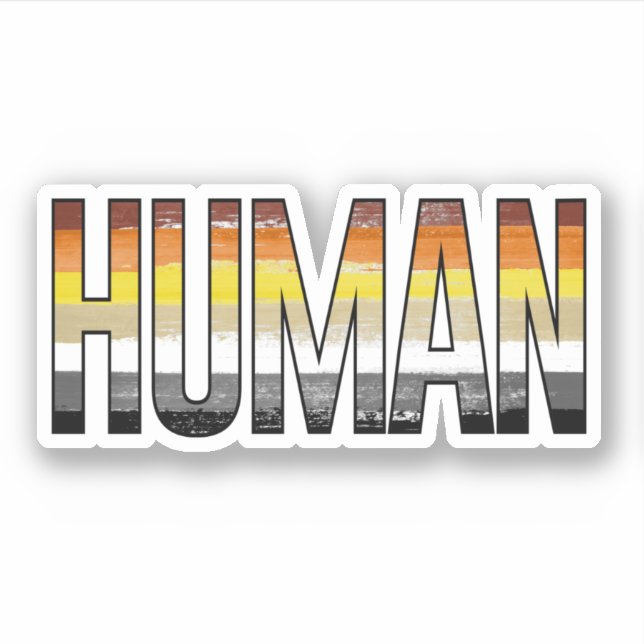 Pegatina Oso Humano (Anverso)