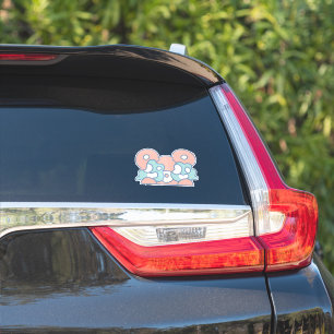 Pegatina oso llorando adhesivo de coche Kawaii impermeable