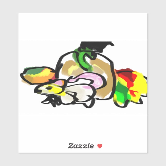 Pegatina Otoño del ratón (Hoja)