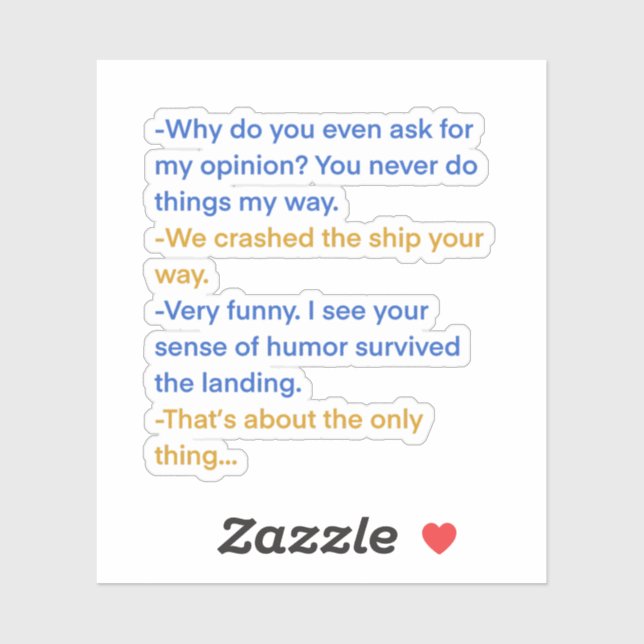 Pegatina otra cita de guerra de clon (Hoja)